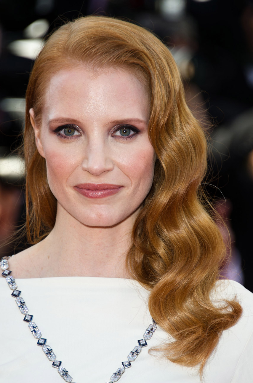 Jessica Chastain with red hair
