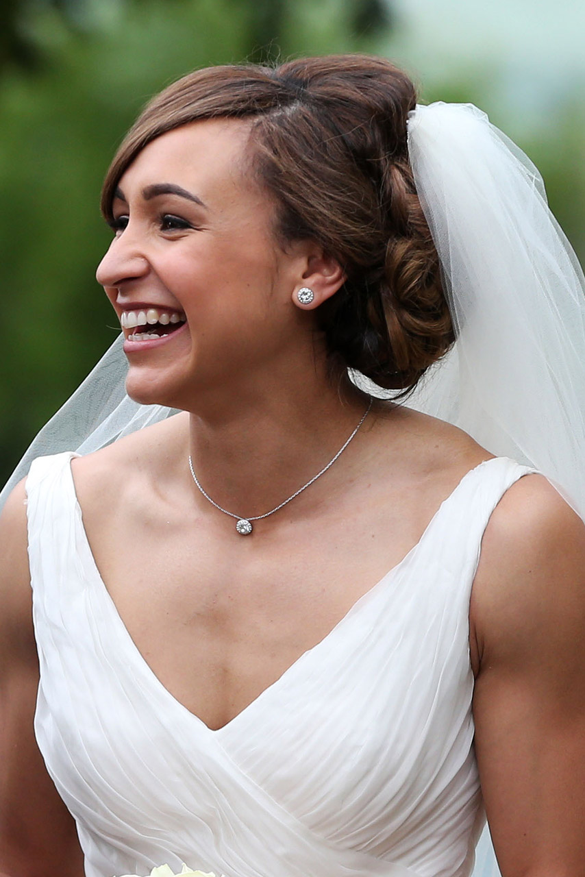 Jessica Ennis' wedding hair