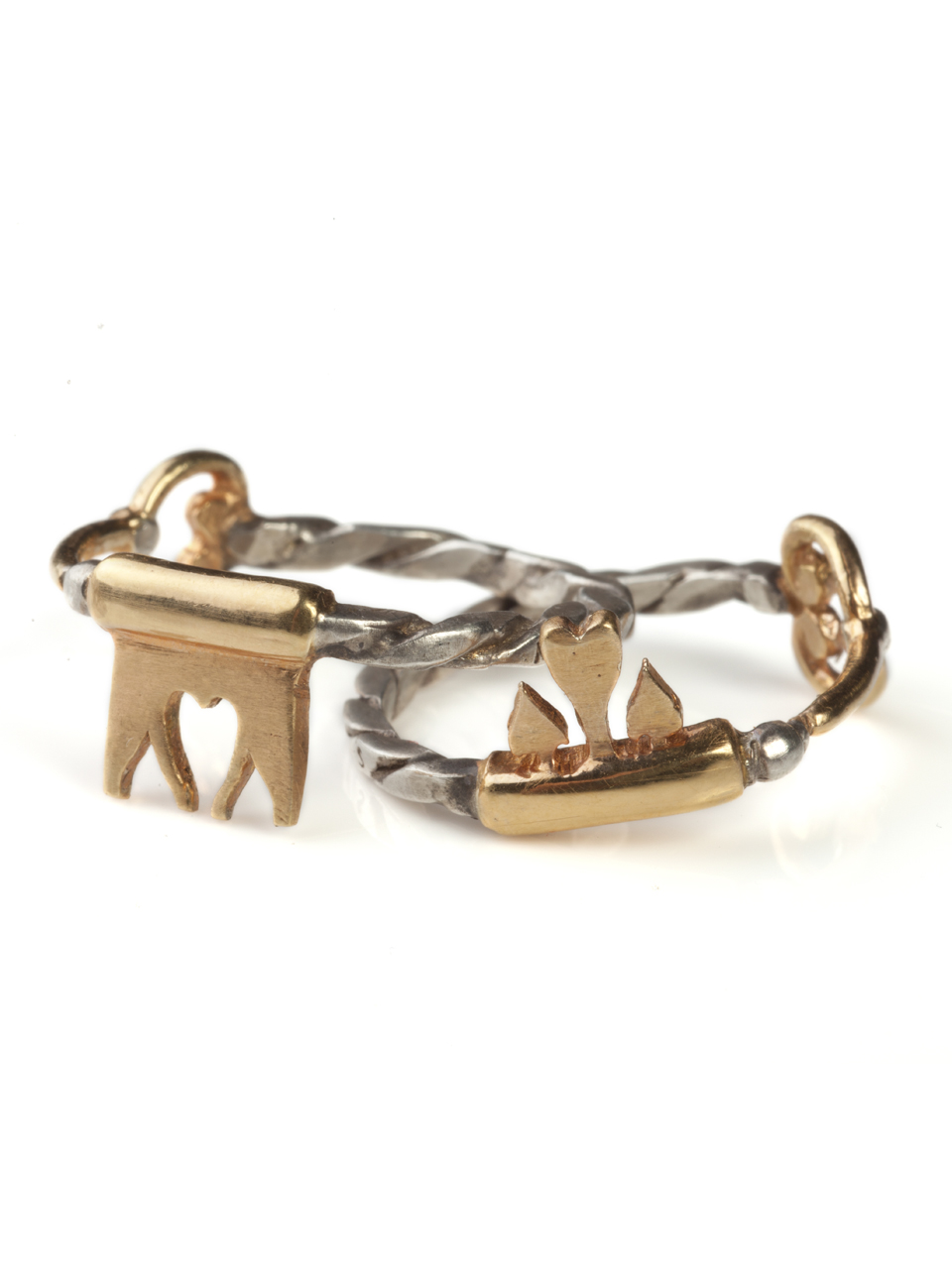 Jessica De Lotz Interlocking Key Friendship Ring Set LP