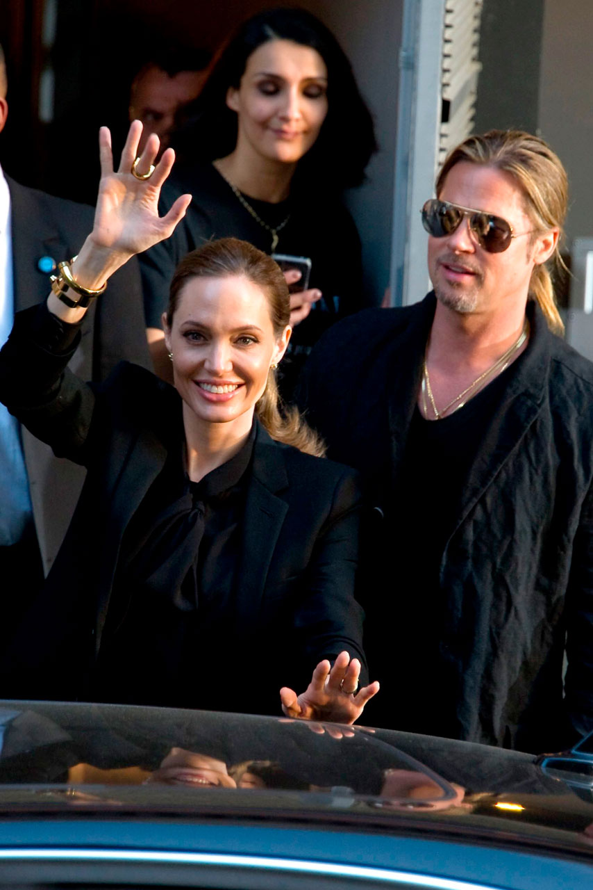 Angelina Jolie and Brad Pitt at the Paris premiere of World War Z Angelina Jolie and Brad Pitt at the Paris premiere of World War Z