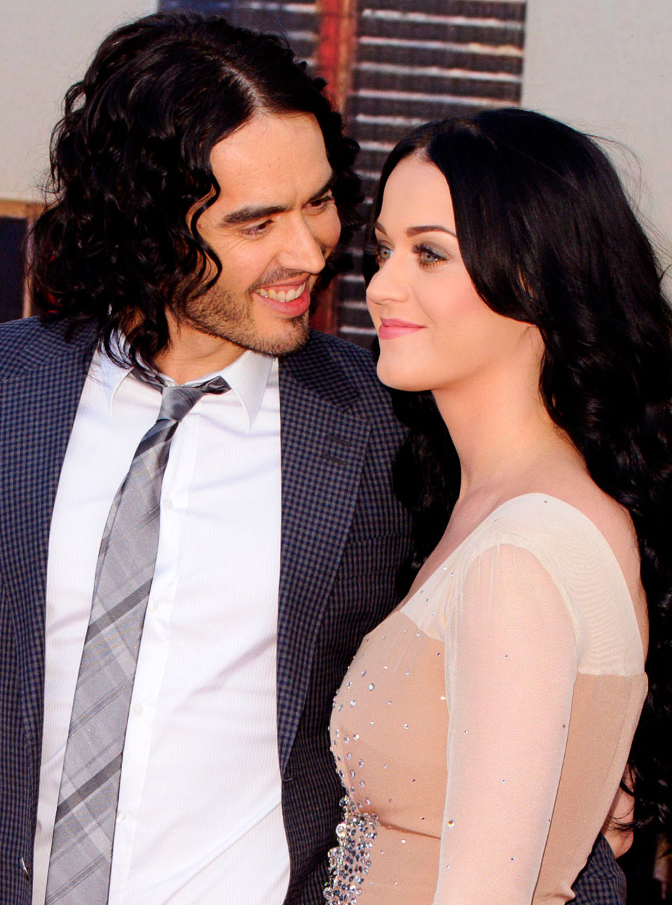 Russell Brand and Katy Perry on the red carpet