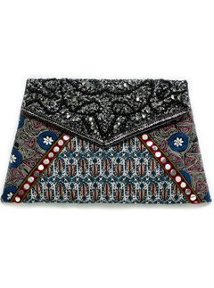 Zara Patchwork And Embroidered Wallet
