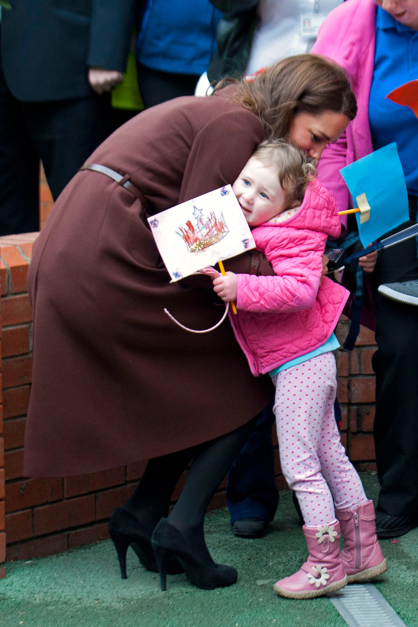 Kate Middleton and Prince William with children