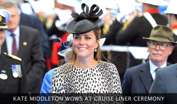 Kate Middleton Wows At Cruise Liner Ceremony