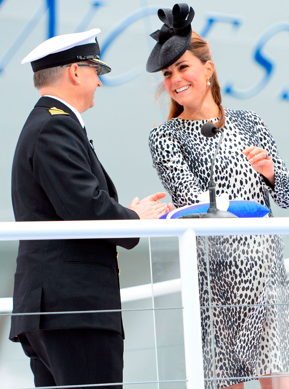 Kate Middleton launches the Royal Princess in Southampton