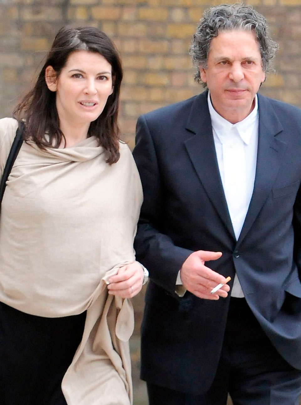 Nigella Lawson Charles Saatchi going for lunch   in London