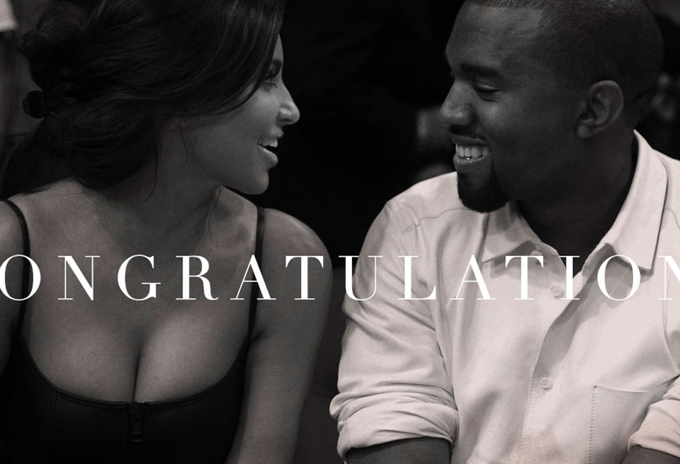 Beyoncé shared an intimate picture of Kim Kardashian and Kanye West on her website