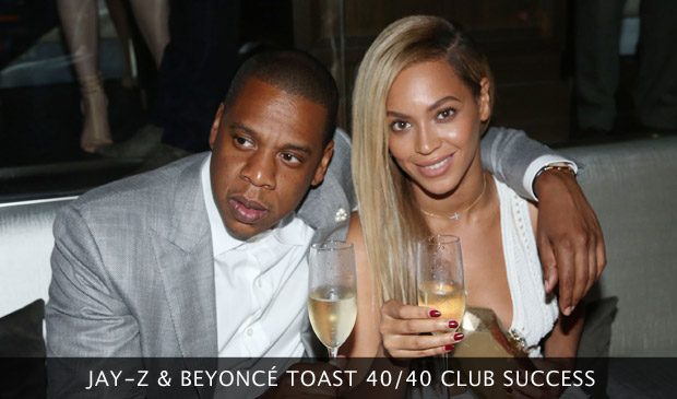 Beyonce & Jay-Z Toast 40/40 Club Success Beyonce & Jay-Z Toast 40/40 Club Success