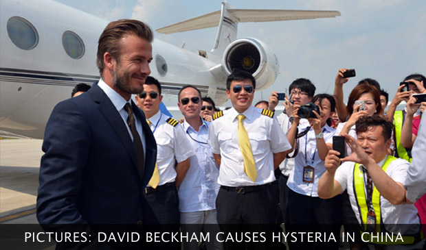 In Pictures: David Beckham Causes Hysteria In China In Pictures: David Beckham Causes Hysteria In China