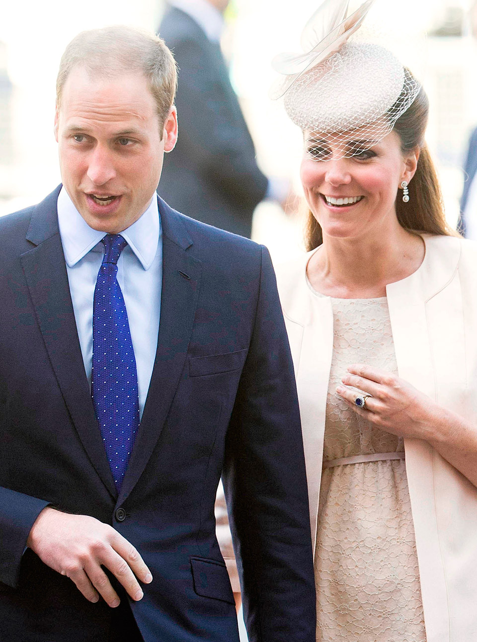 Kate Middleton and Prince William at the   Coronation Service