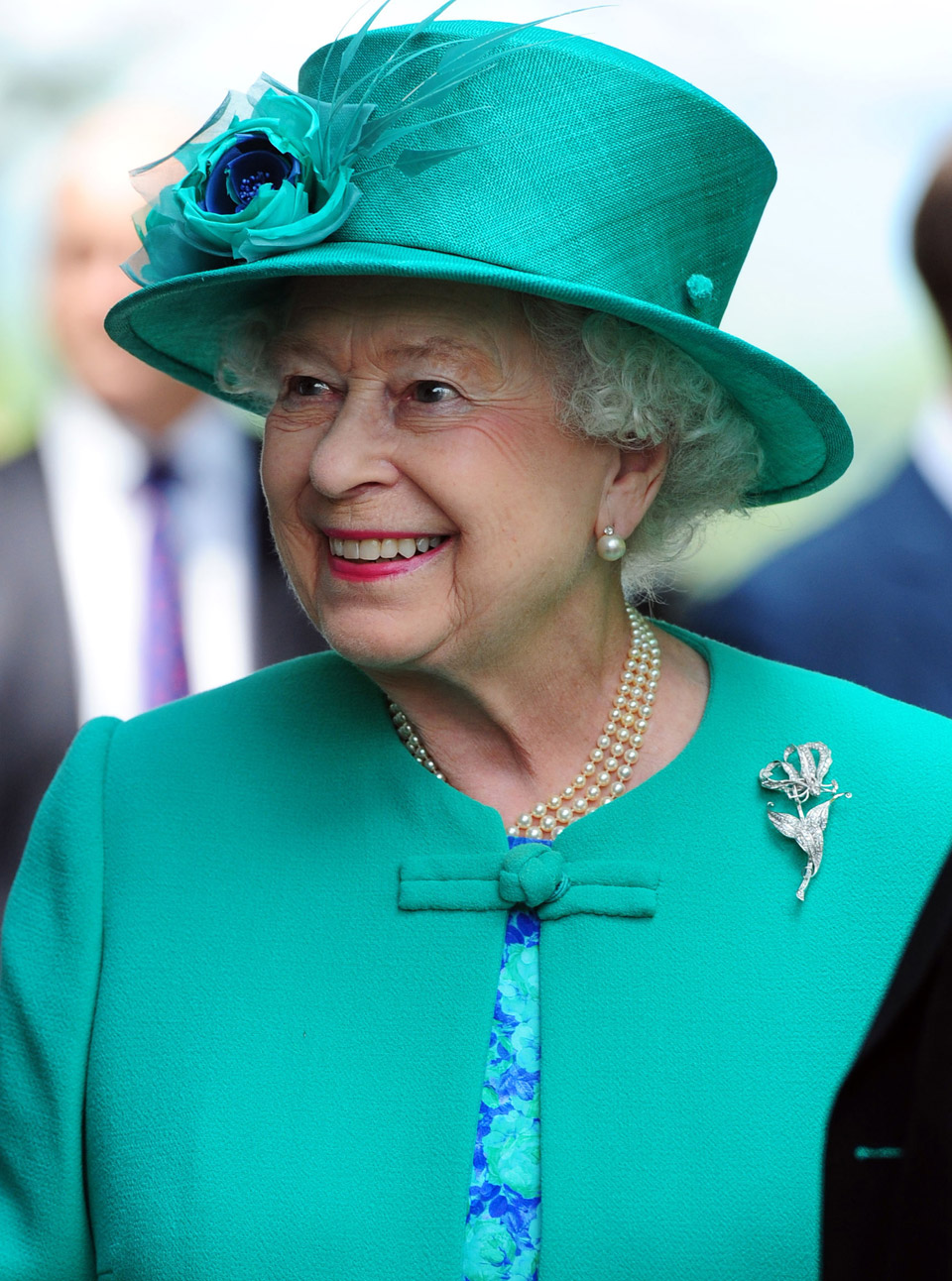 The Queen meets local children in Cumbria