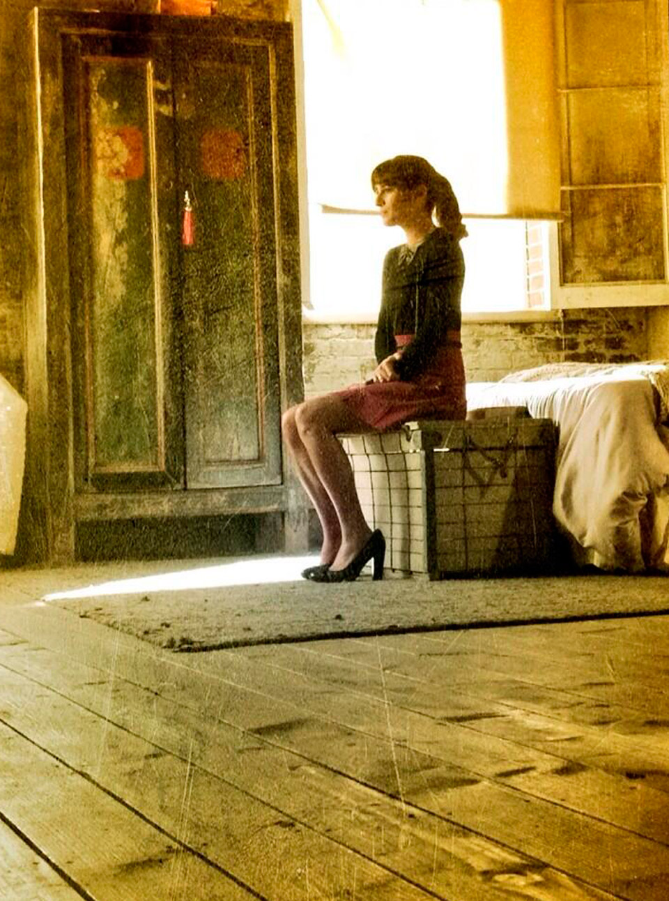 Lea Michele returns to the set of Glee after   Cory Monteith death