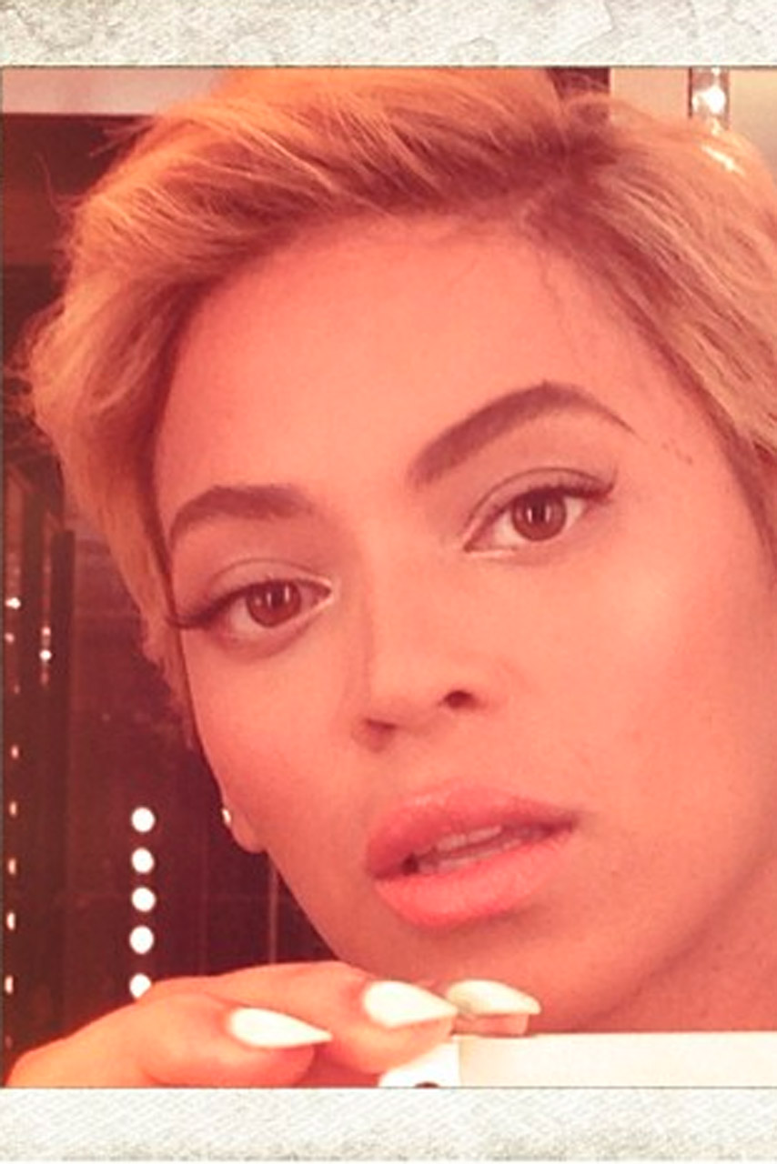 Beyonce unveils a short pixie crop hairstyle Beyonce unveils a short pixie crop hairstyle