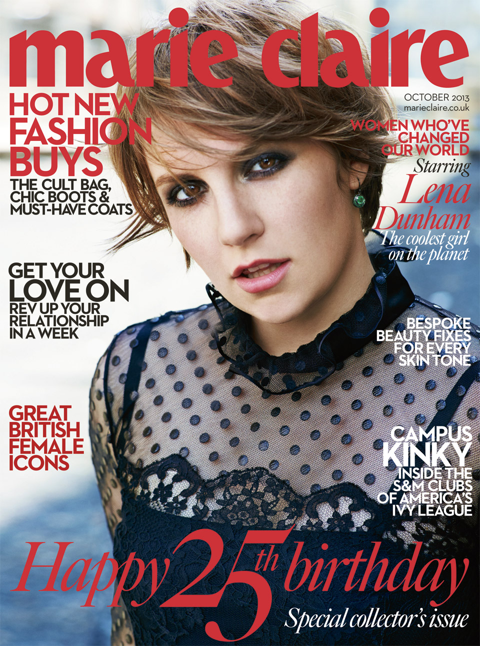 Lena Dunham For Marie Claire New