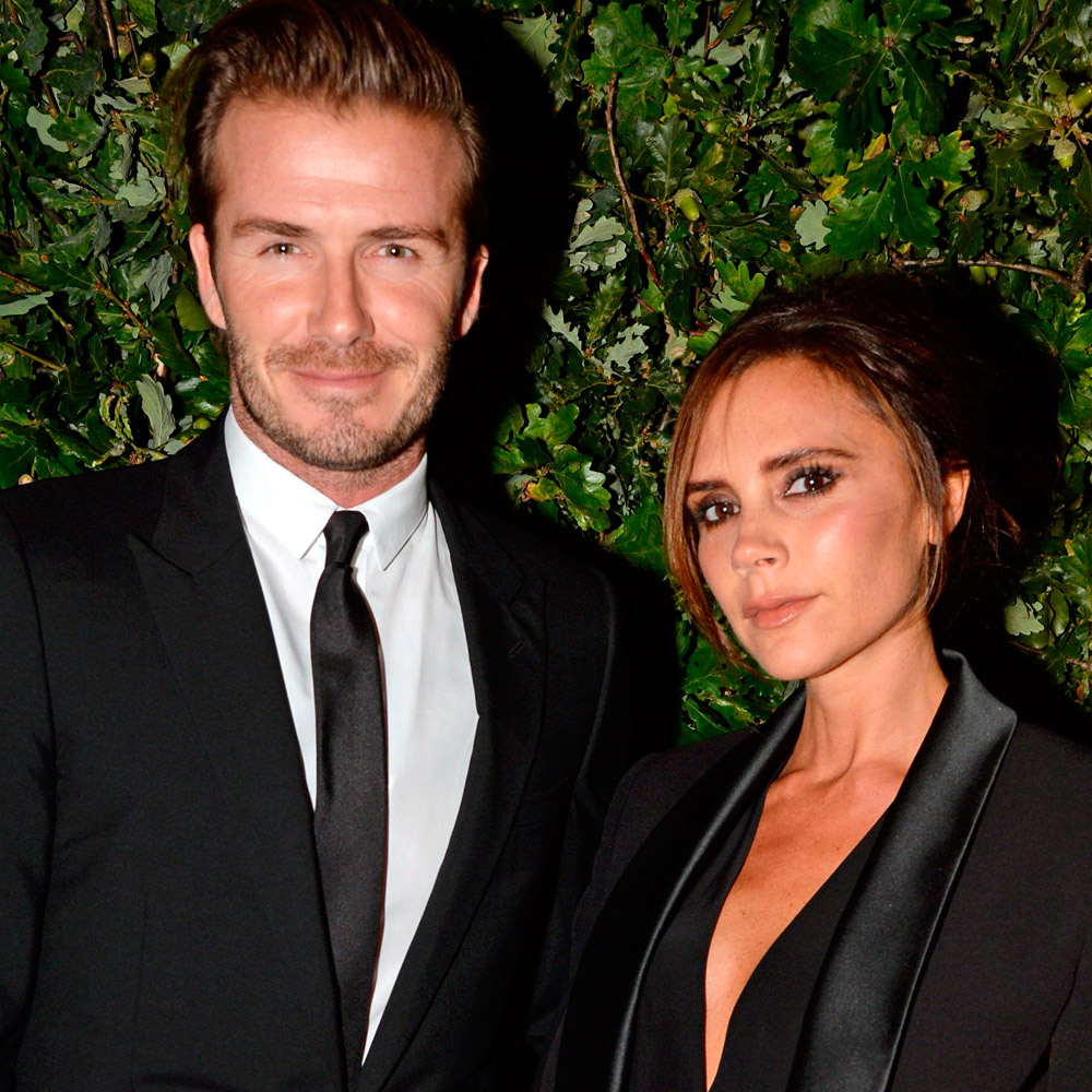 Victoria Beckham and David Beckham at the   British Fashion Council party