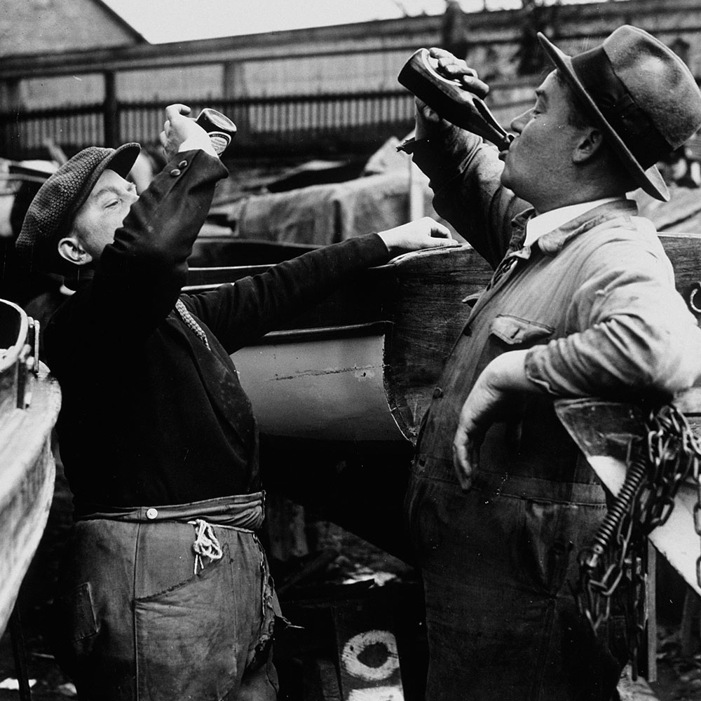 Drinking with the boss