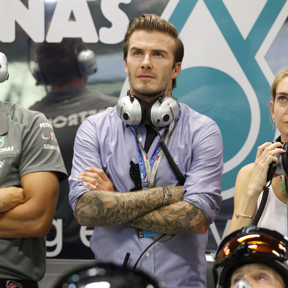 David Beckham - Singapore Grand Prix - Marie   Claire - Marie Claire UK