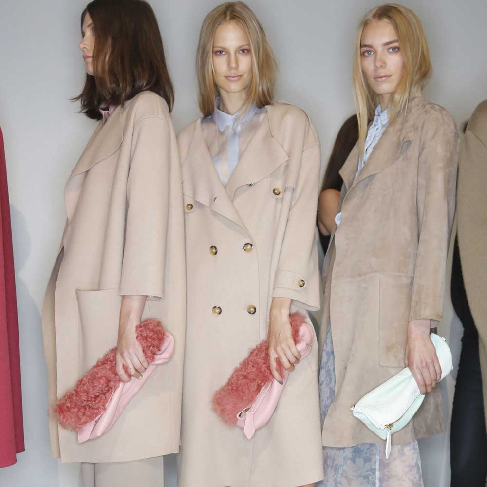 Models wearing winter coats Models wearing winter coats