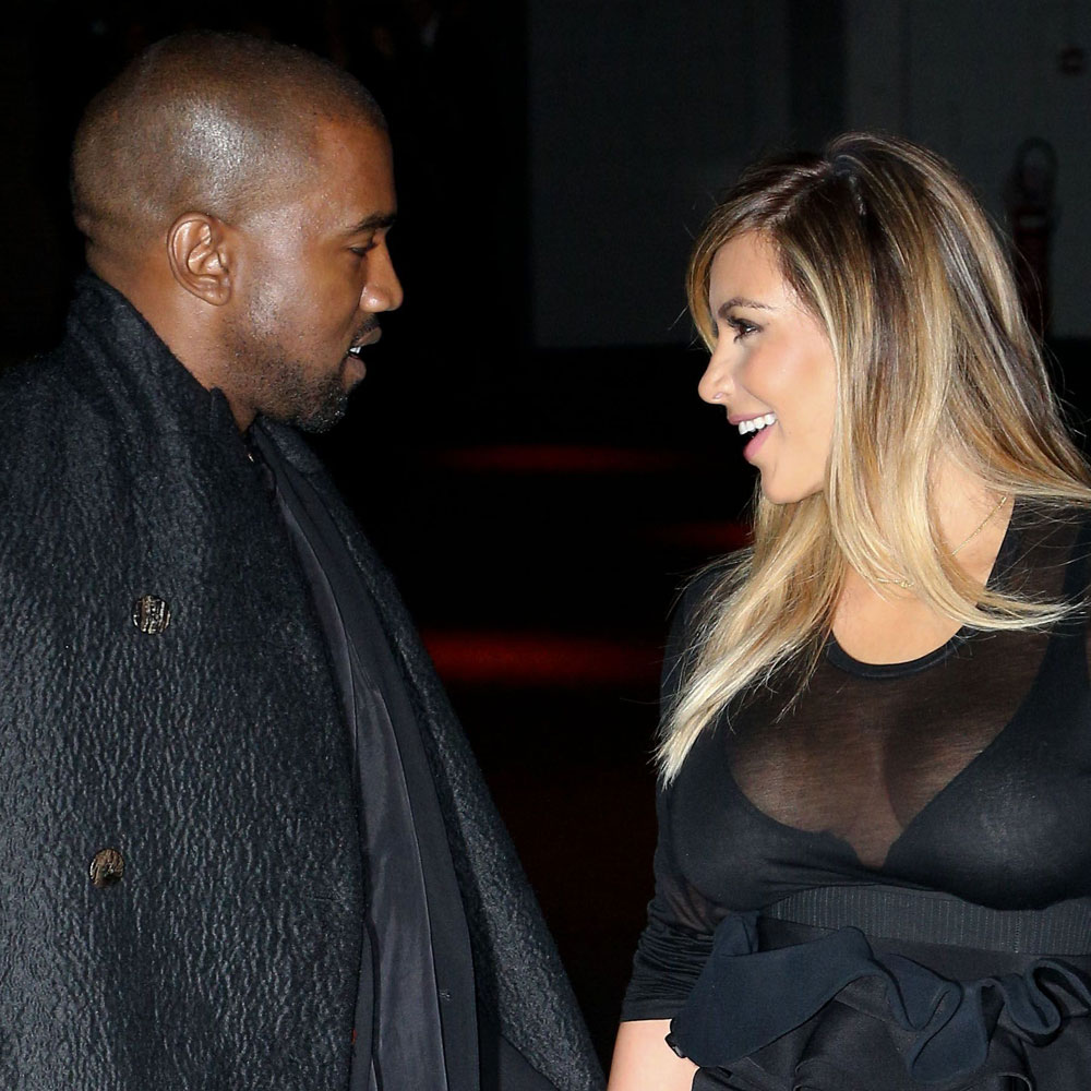 Kim Kardashian and Kanye West out and about