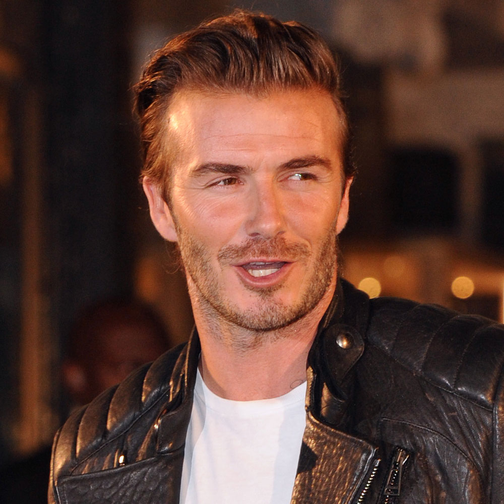 David Beckham at the Belstaff flagship store launch in London