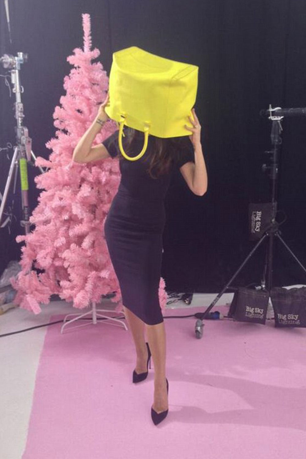 Victoria Beckham Plays A Bag Practical Joke Victoria Beckham Plays A Bag Practical Joke