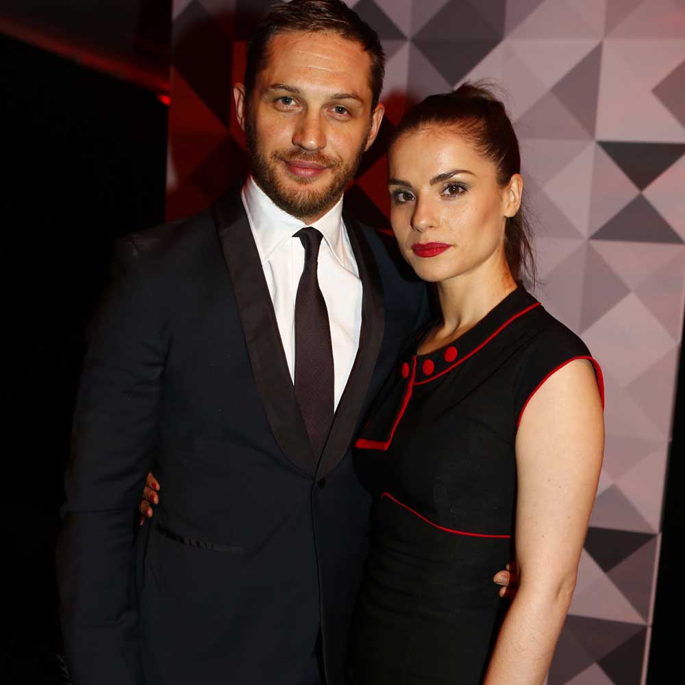 Tom Hardy And Charlotte Riley cosy up together at Moet British Independent Film Awards 2013 the 