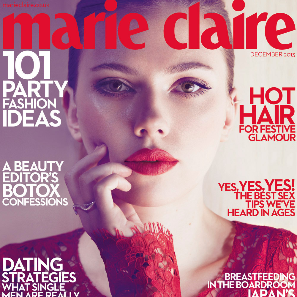 Scarlett Johansson for Marie Claire December 2013
