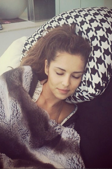 Cheryl Cole taking a nap Cheryl Cole taking a nap