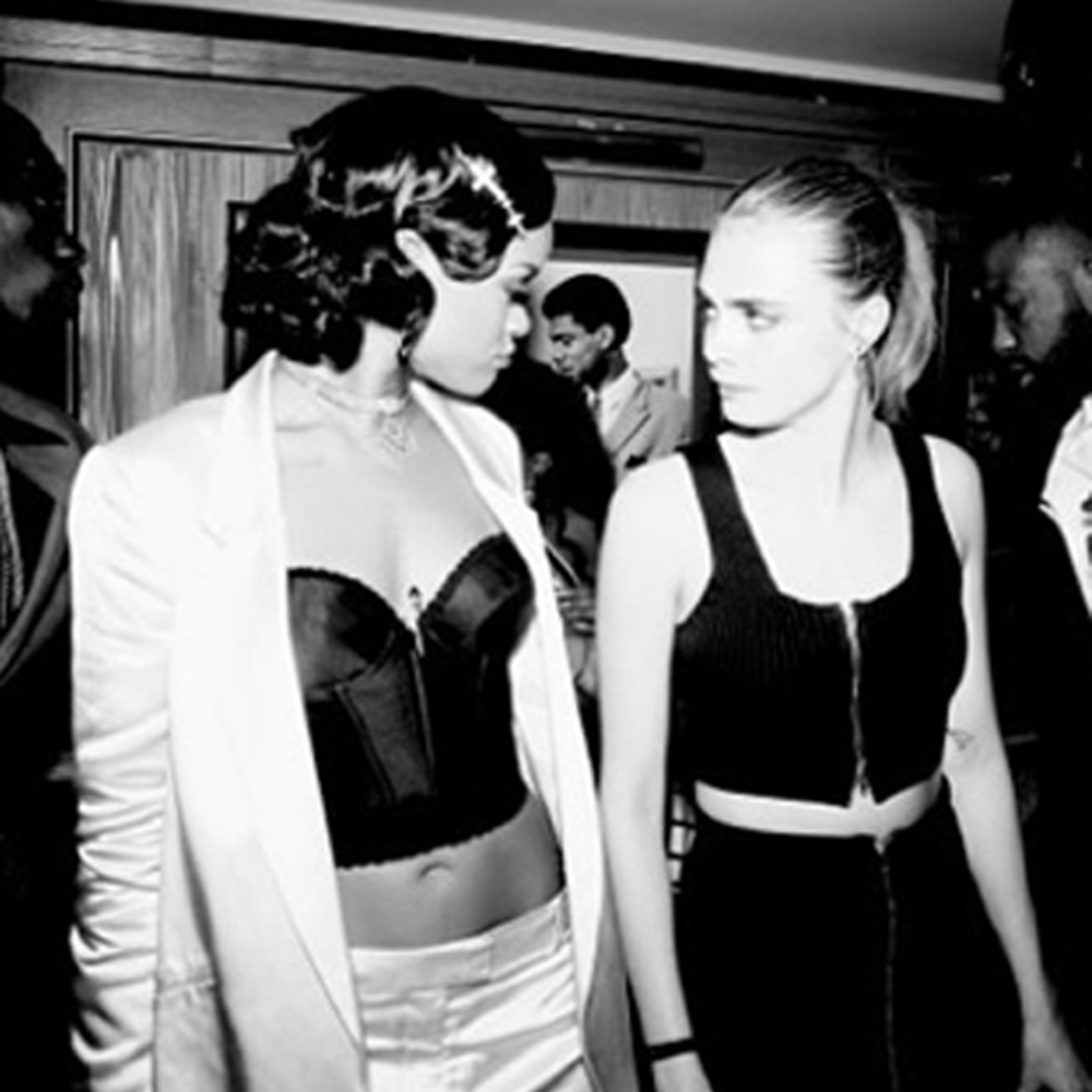 Rihanna and Cara Delevingne party together on NYE