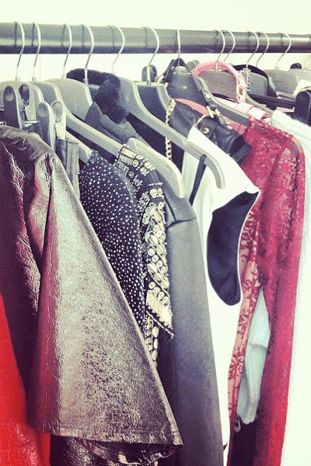 Rail of clothes