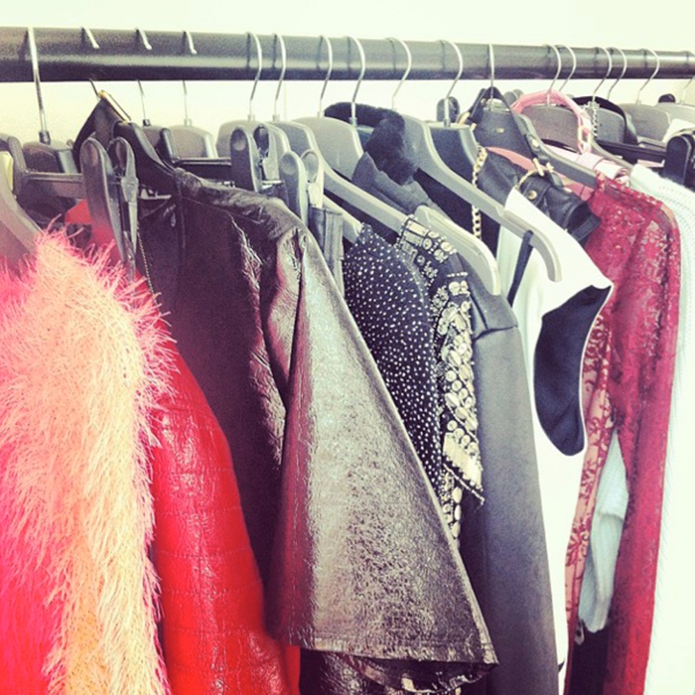 rail of clothes