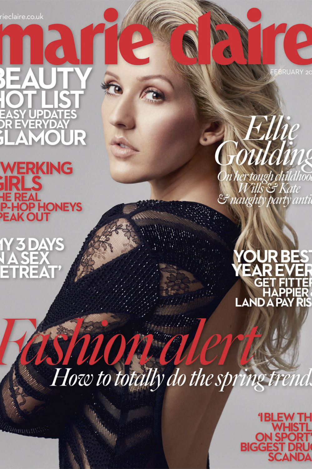 Ellie Goulding stuns in Marie Claire cover shoot Ellie Goulding stuns in Marie Claire cover shoot