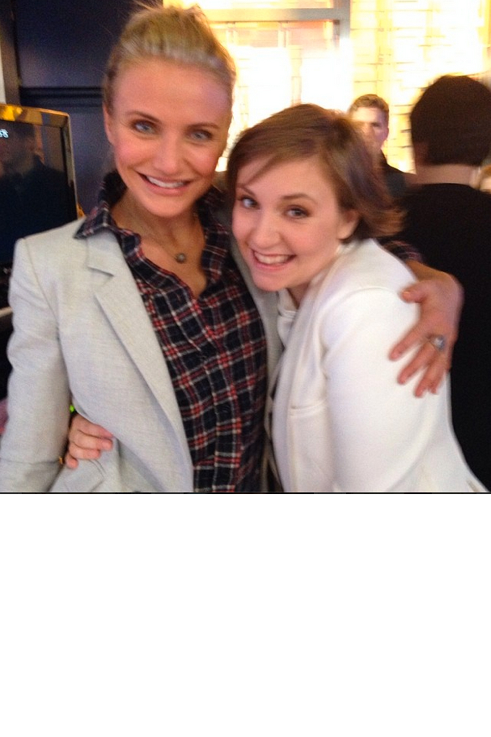 Cameron Diaz and Lena Dunham Cameron Diaz and Lena Dunham