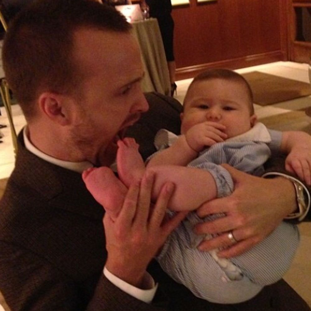 Aaron Paul and Bryan Cranston join the Breaking Bad cast at the Golden Globes 2014