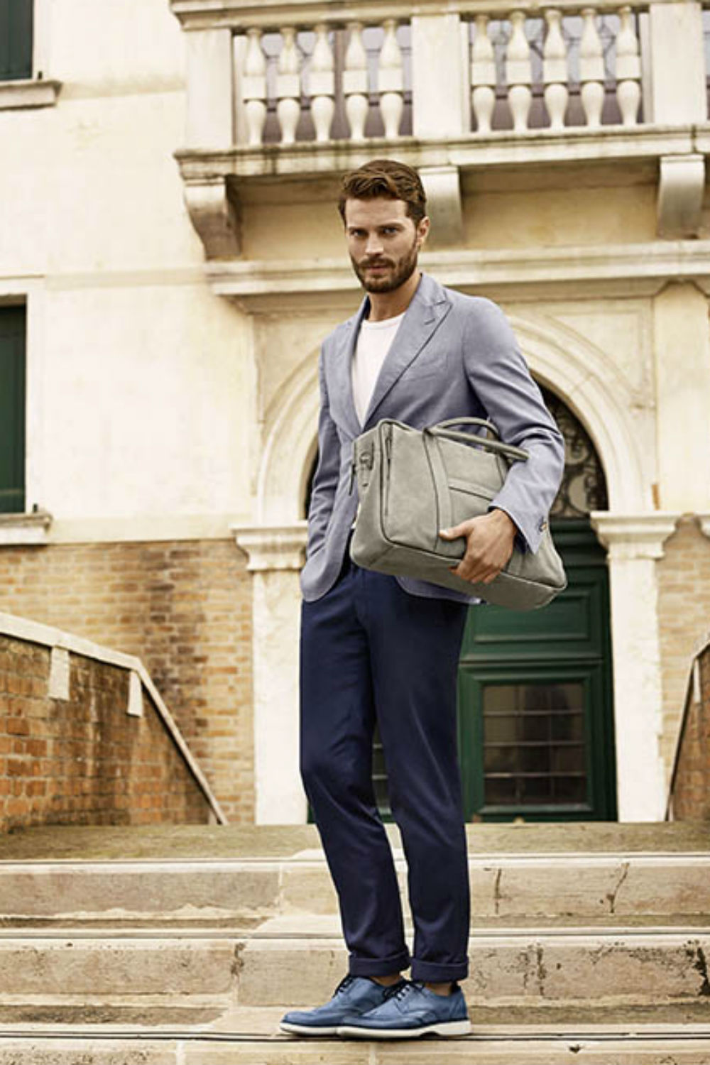 Fifty Shades of Grey"s Jamie Dornan suits up for Hogan SS14 Fifty Shades of Grey"s Jamie Dornan suits up for Hogan SS14