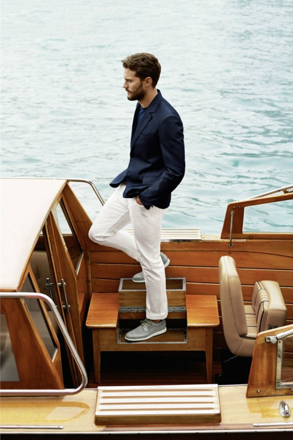 Fifty Shades of Grey"s Jamie Dornan suits up for Hogan SS14 Fifty Shades of Grey"s Jamie Dornan suits up for Hogan SS14