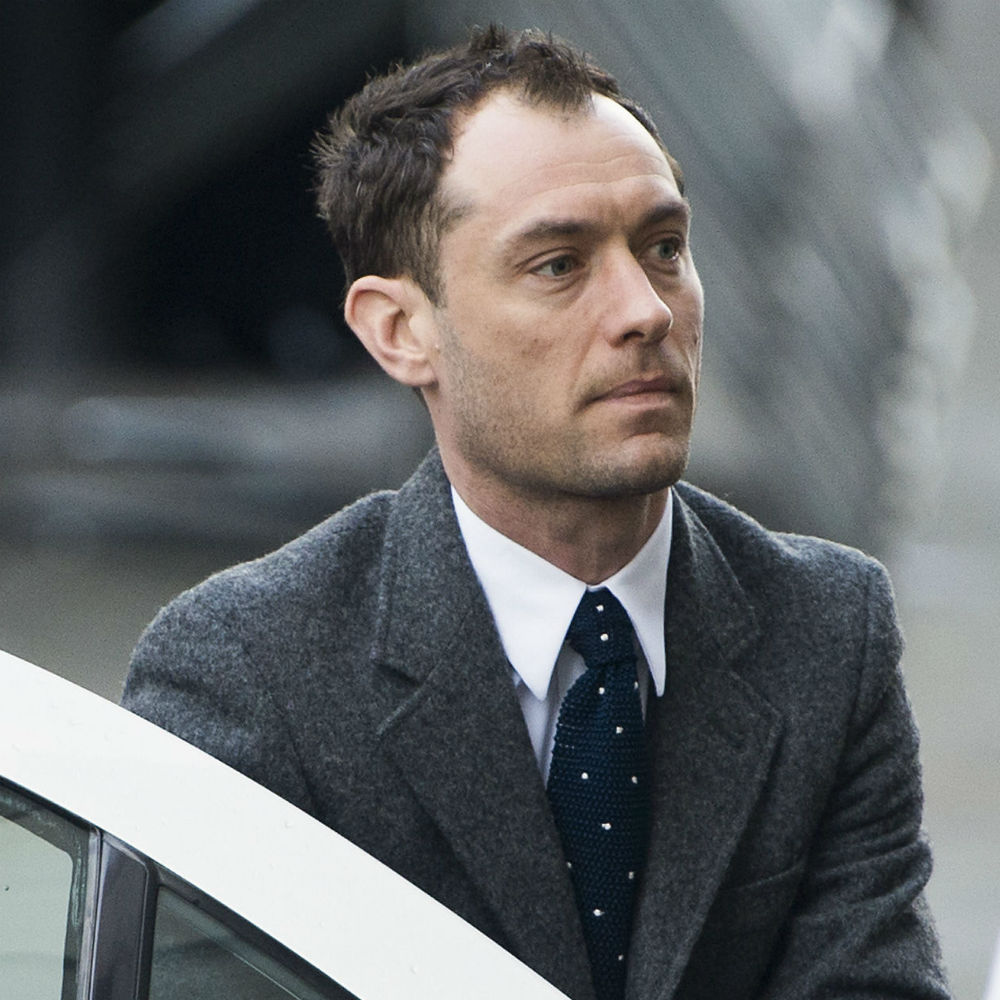 Jude Law arrives to give evidence during phone-hacking trial
