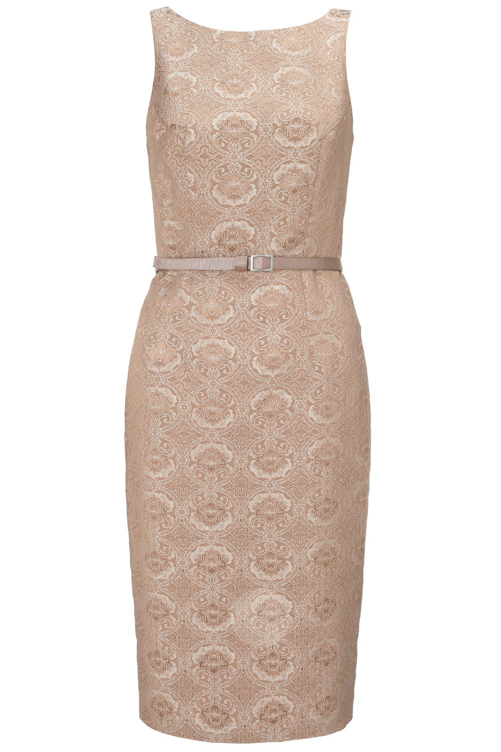 Monsoon Gaille Gold Jacquard Dress Monsoon Gaille Gold Jacquard Dress