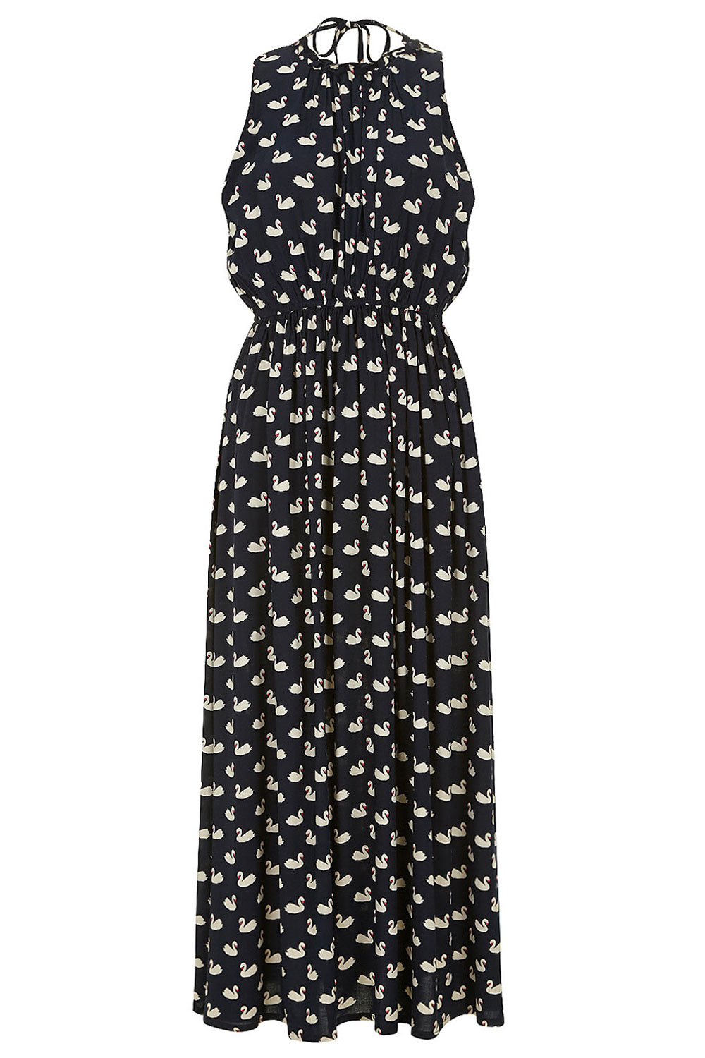 Dorothy Perkins Blue Swan Print Maxi Dress Dorothy Perkins Blue Swan Print Maxi Dress