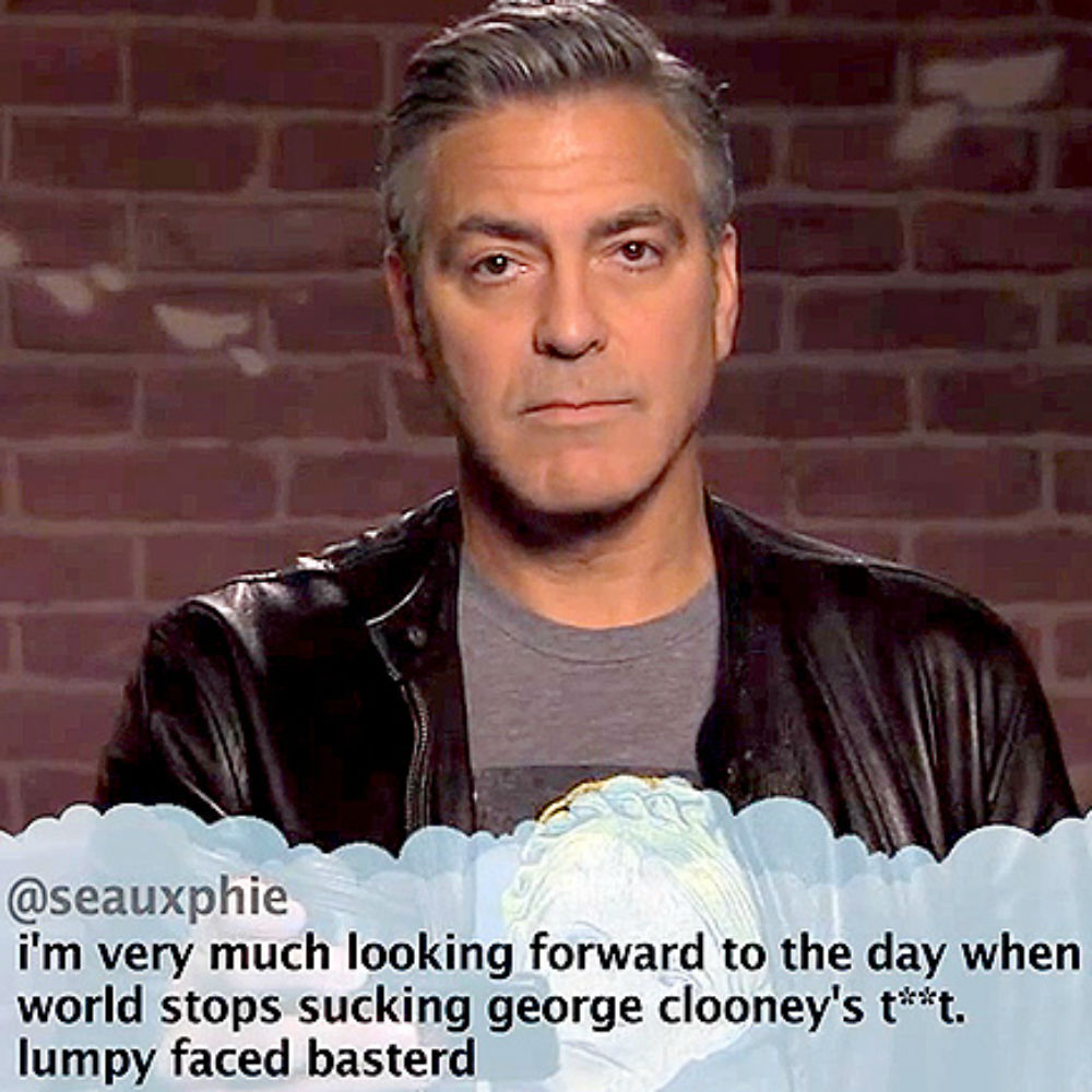 George Clooney reads mean tweets on Jimmy Kimmel