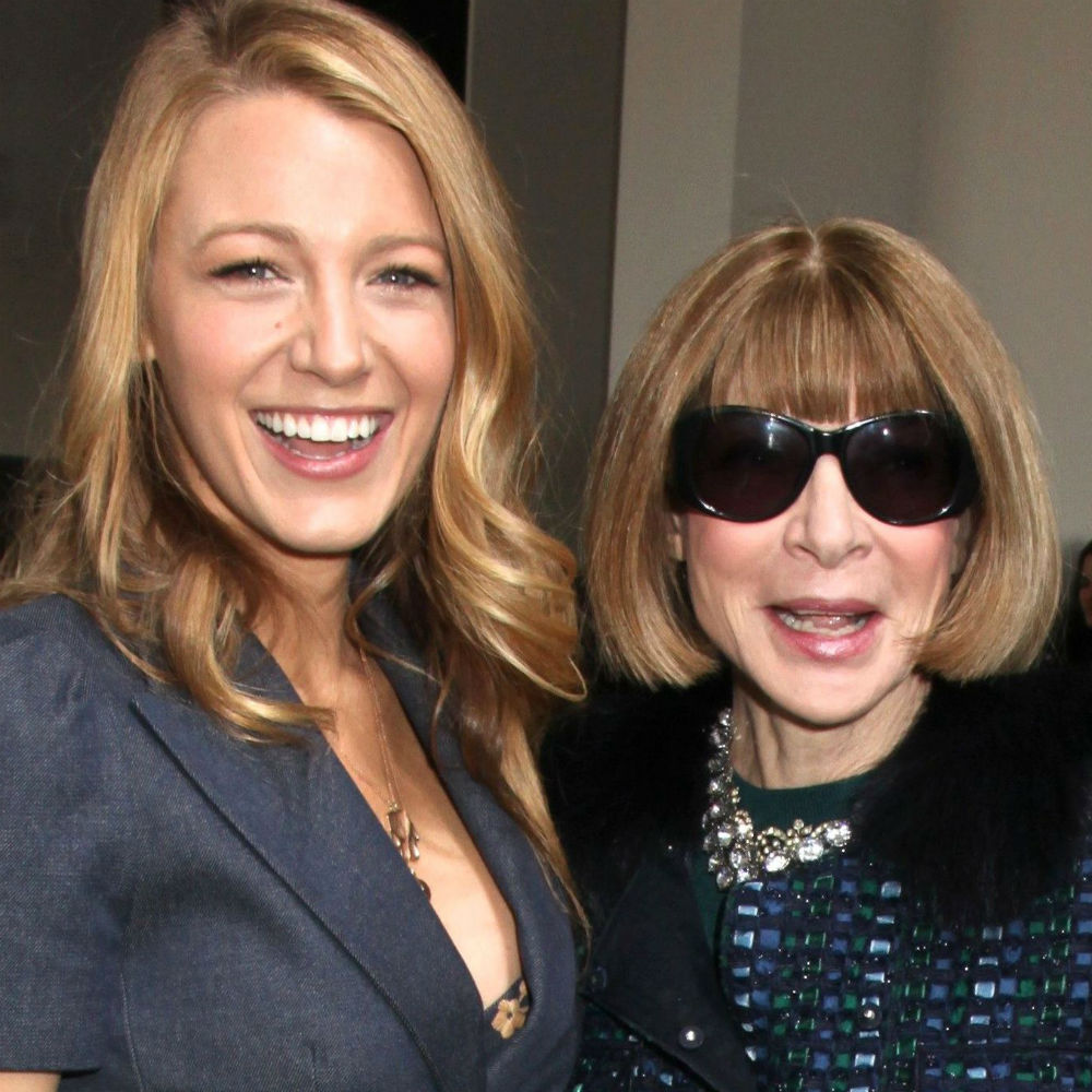 Blake Lively and Anna Wintour at the Michael Kors show