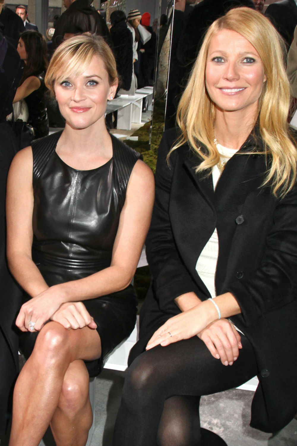 Gwyneth Paltrow and Reese Witherspoon at the Hugo Boss runway show Gwyneth Paltrow and Reese Witherspoon at the Hugo Boss runway show