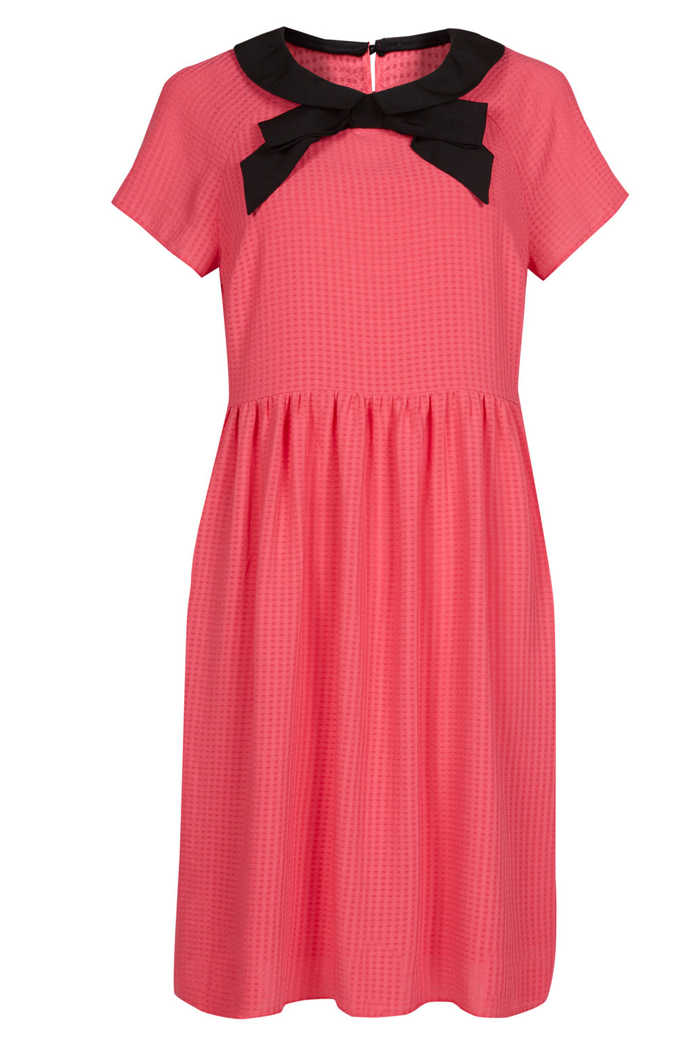 Primark Black Bow Check Smock Dress Primark Black Bow Check Smock Dress
