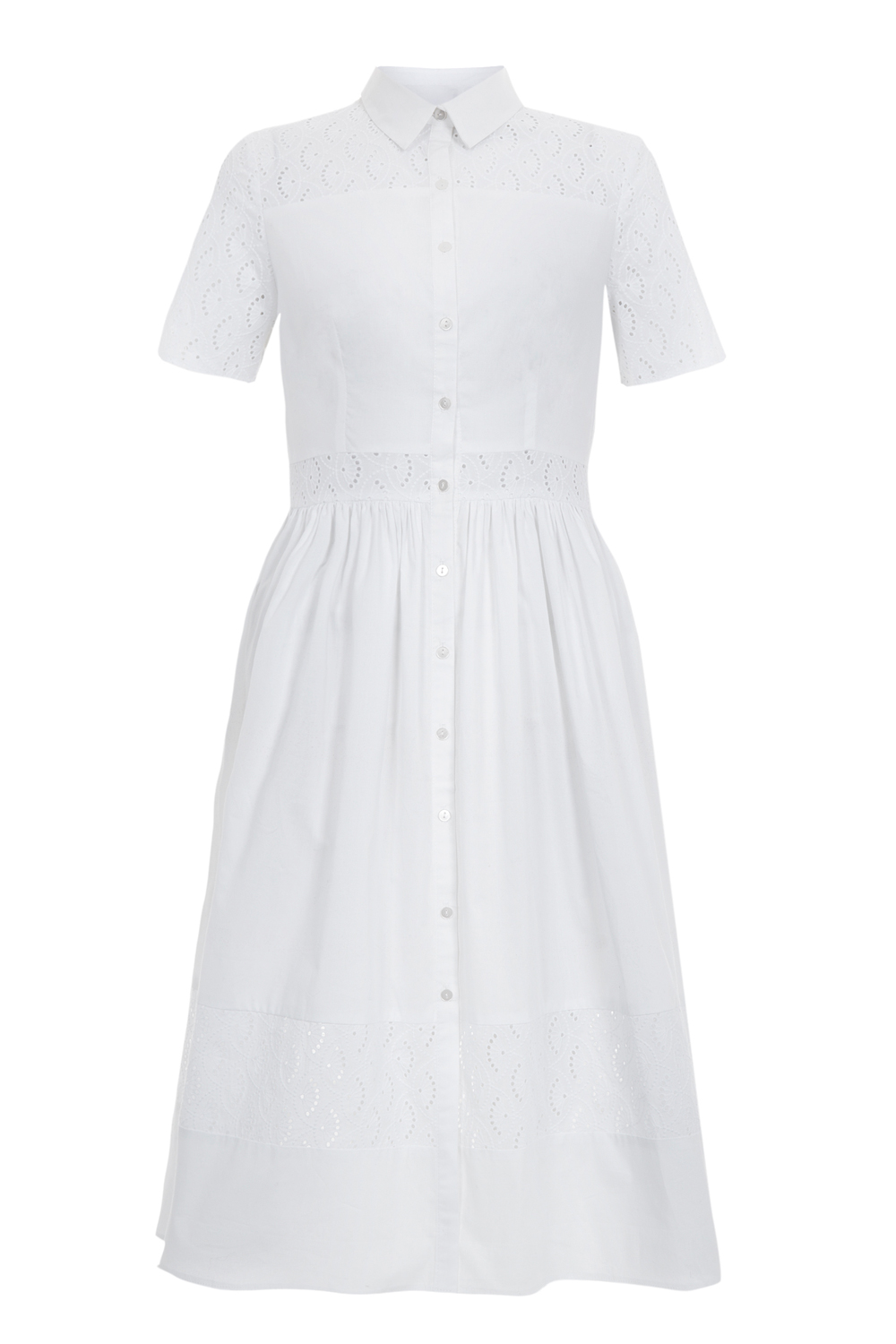 Primark Crochet Insert Midi Shirt Dress Primark Crochet Insert Midi Shirt Dress