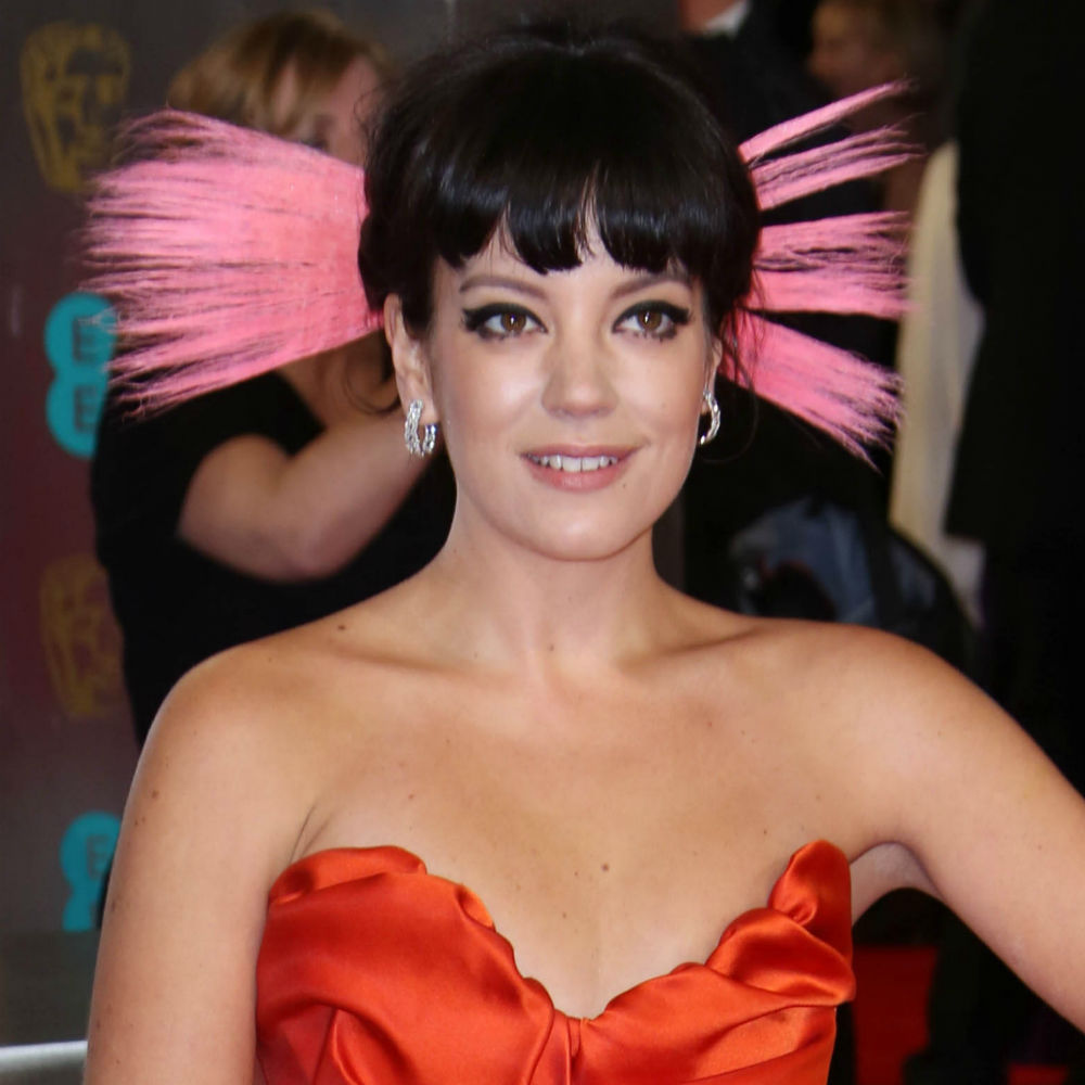 Lily Allen wore a Vivienne Westwood dress on the BAFTAs red carpet.