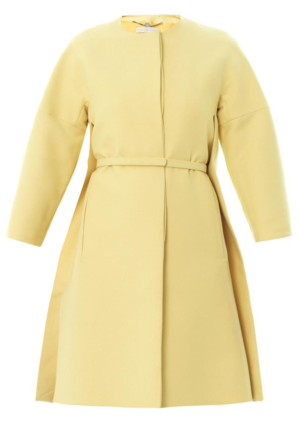 Stella McCartney Collarless Button Through Coat Stella McCartney Collarless Button Through Coat