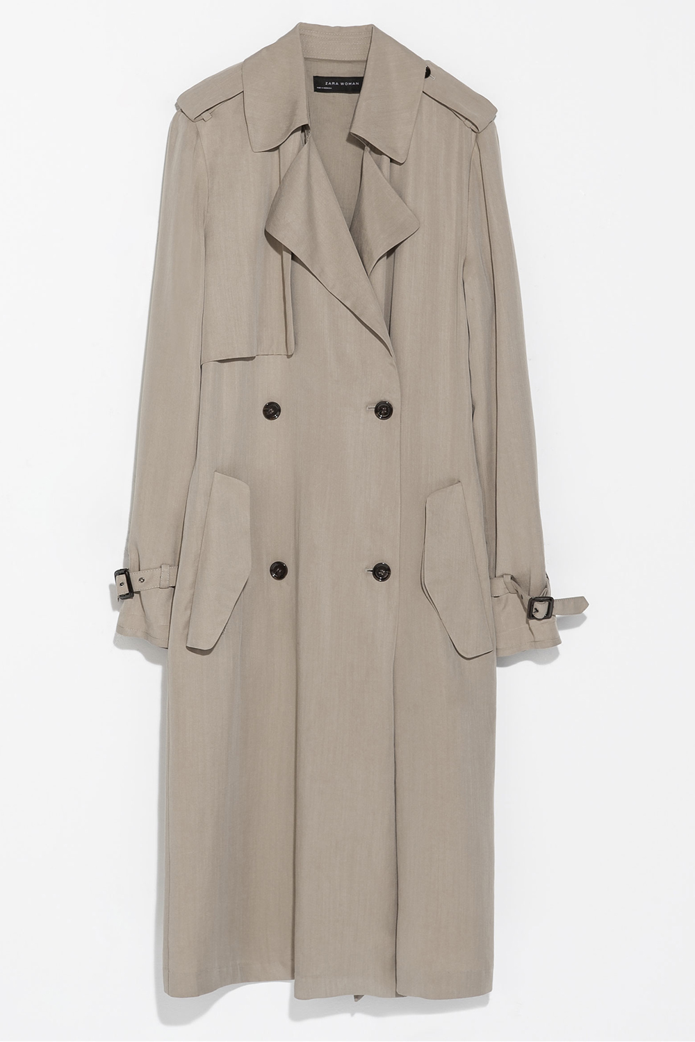 Zara Long A-line Trench Coat Zara Long A-line Trench Coat