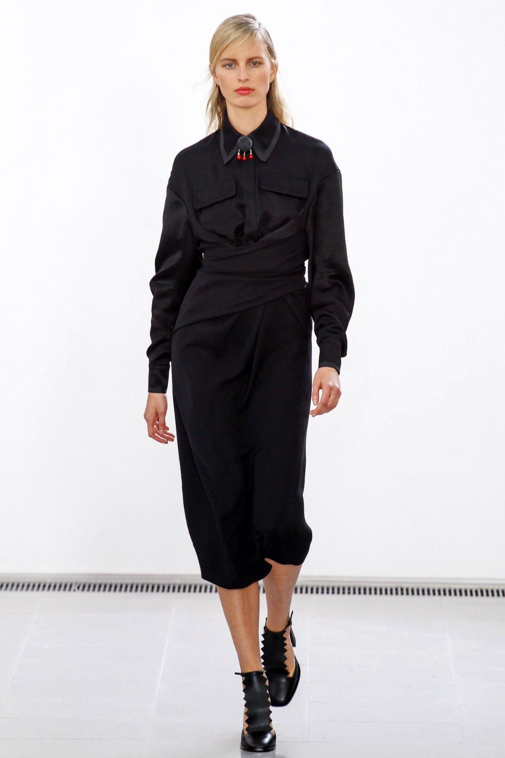 London Fashion Week trends: Black is the new colour of the season. London Fashion Week trends: Black is the new colour of the season.
