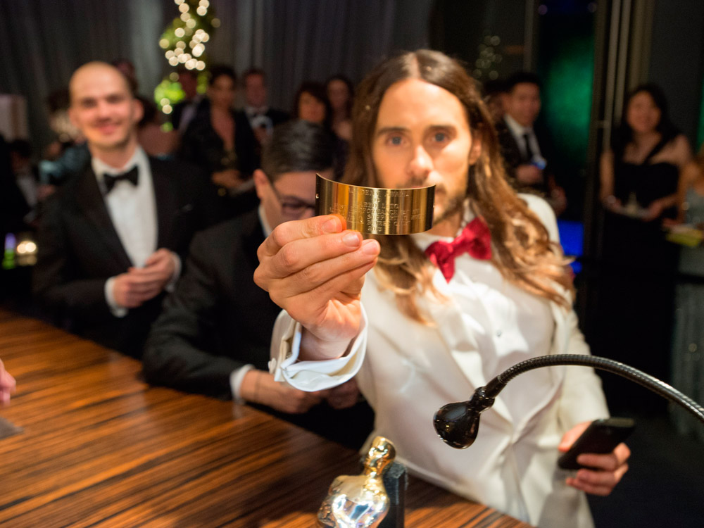 Jared Leto at the Governors Ball after the Oscars 2014