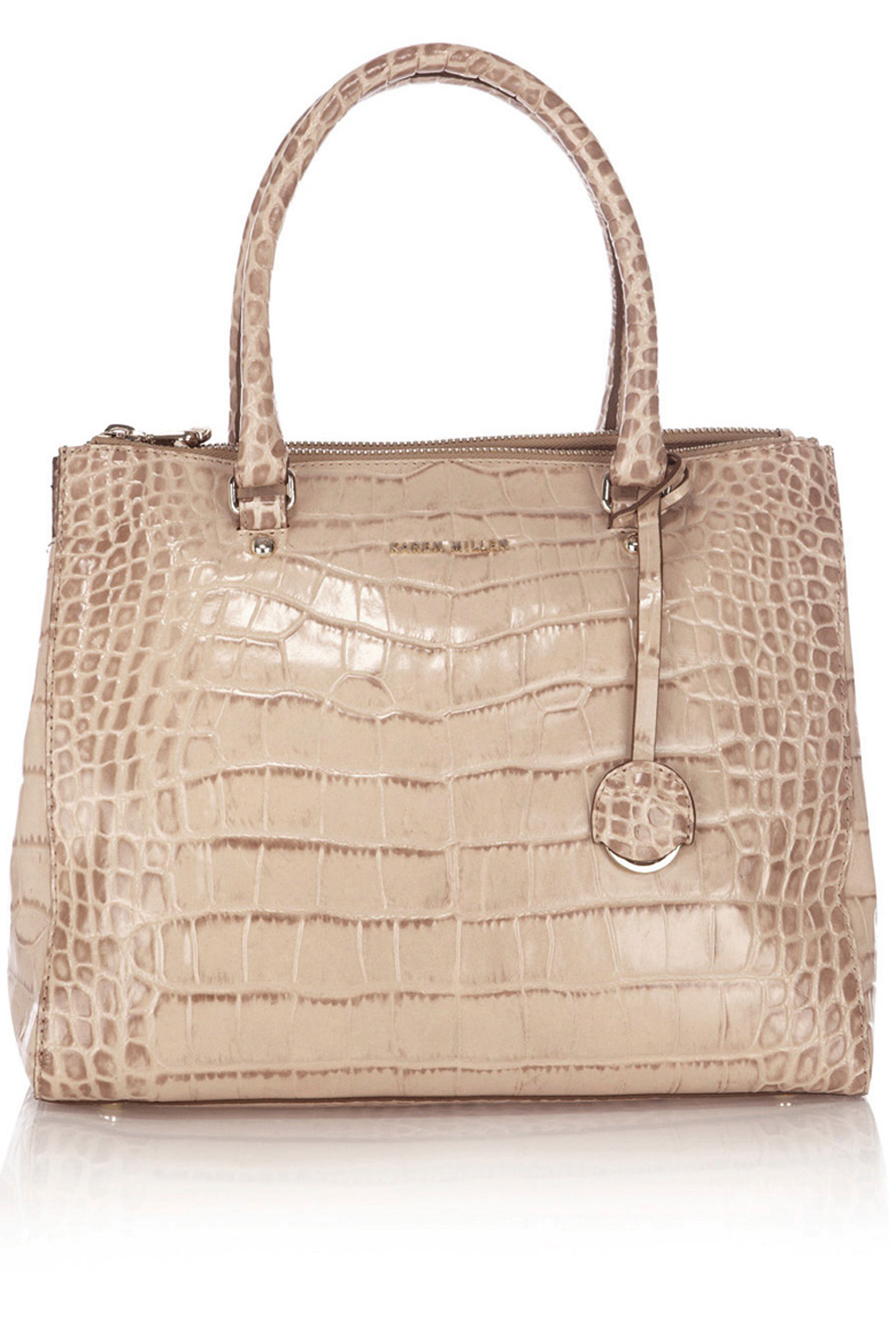 Karen Millen Multi Zip Croc Big Bag Karen Millen Multi Zip Croc Big Bag